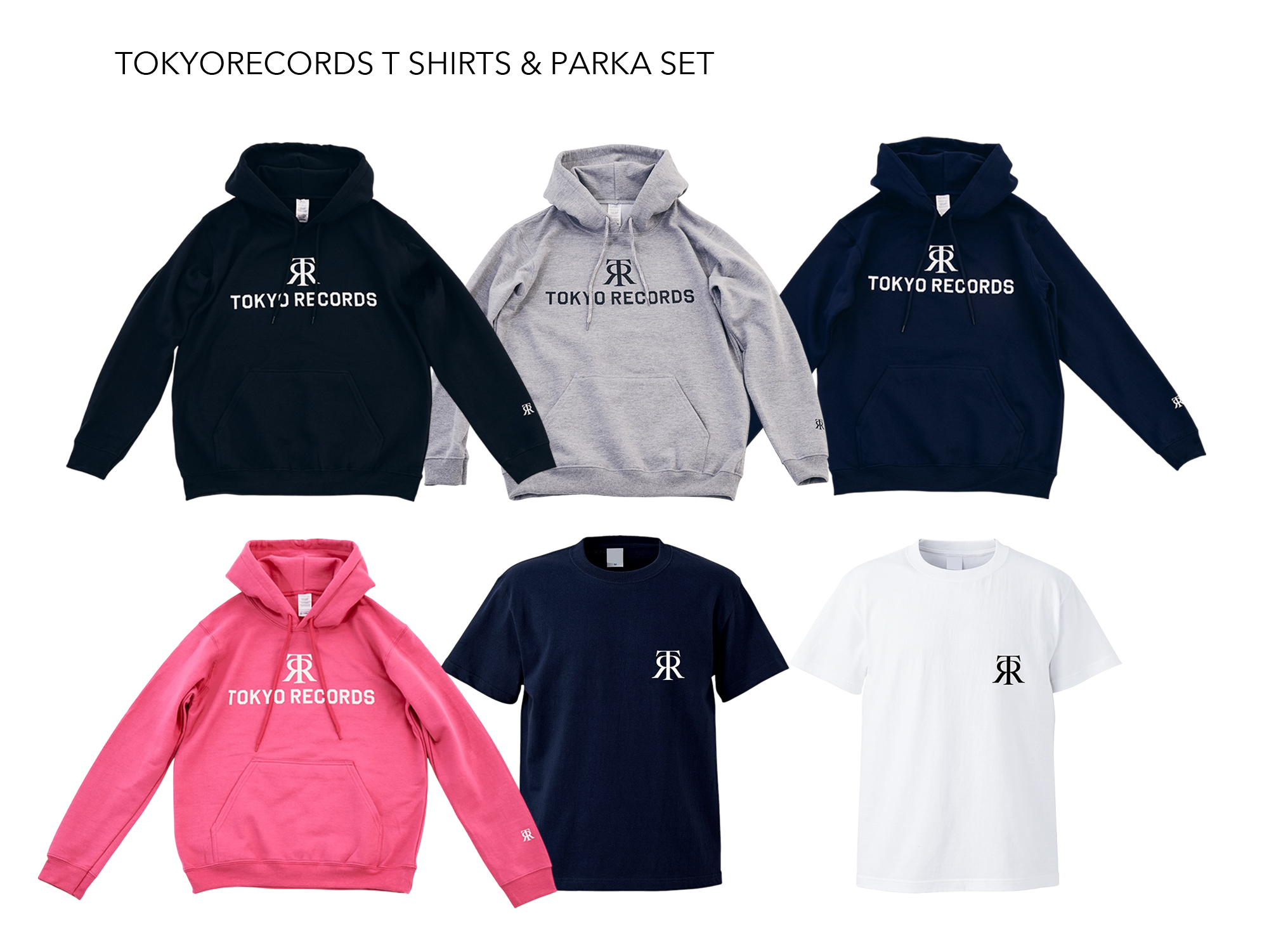 数量限定】TOKYO RECORDS Tシャツ2枚組・Tシャツ＆パーカー